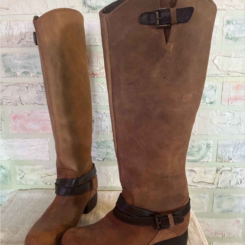 Brown Tall Riding Boots - Picture 2 of 10